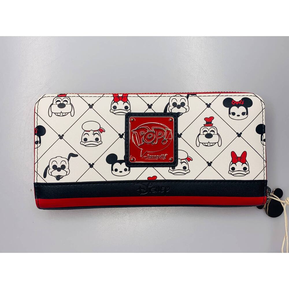 Loungefly Disney Sensational 6 Funko POP! Zip Around Wallet, Red & Black, Mickey